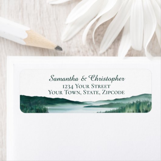 Friedliche Hochzeit am Bergsee - Rücksendeadresse (Insitu)