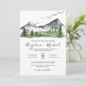 Friedliche Hochzeit des Waldwaldes QR Einladung (Stehend Vorderseite)