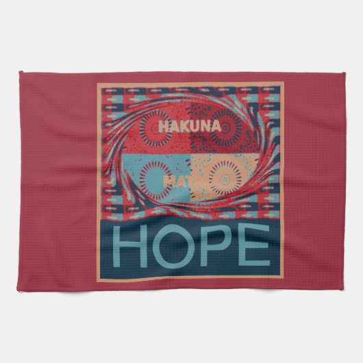 Friedliche Hoffnung: Ein beruhigendes Design Hakun Küchentuch (Horizontal)