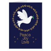 Friedliche Holiday Dove Card (Vorne)