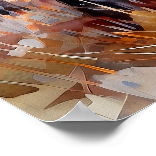 Friedliche Holztäfelung Poster (Ecke)