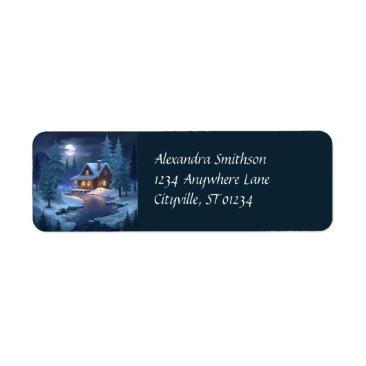 Friedliche Hütte im Winterwald (Vorne)