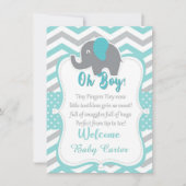 friedliche inaktive Duschkarte Einladung (Vorderseite)