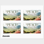 Friedliche Inspirierende Sticker "Frieden Findet D (Blatt)