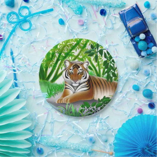 Friedliche junge Bengalische Tiger Paper-Teller Pappteller (Party)
