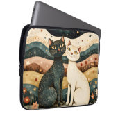 Friedliche Katzen Laptopschutzhülle (Vorne Rechts)