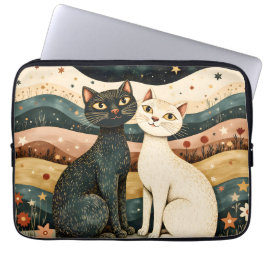 Friedliche Katzen Laptopschutzhülle