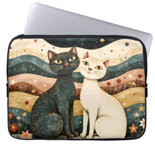 Friedliche Katzen Laptopschutzhülle