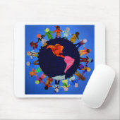 Friedliche Kinder auf der ganzen Welt Mousepad (Mit Mouse)