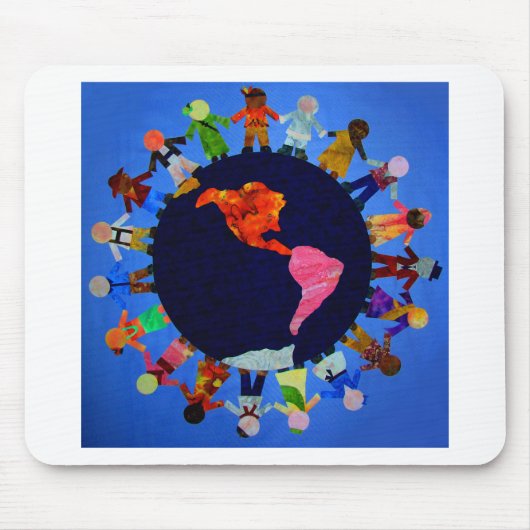 Friedliche Kinder auf der ganzen Welt Mousepad (Vorne)