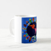 Friedliche Kinder um die WeltTasse Kaffeetasse (Vorderseite Links)