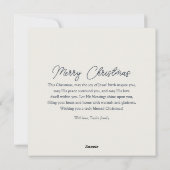 Friedliche Kirchenlandschaft Religiöse Weihnachten (Rückseite)