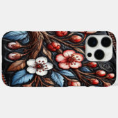 Friedliche Kirschblüten-Szene Case-Mate iPhone Hülle (Rückseite (Horizontal))