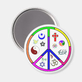 Friedliche Koexistenz Magnet (Vorderseite/Rückseite)