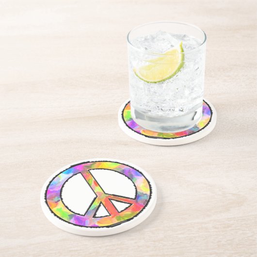 Friedliche Kunst Untersetzer (Seite)