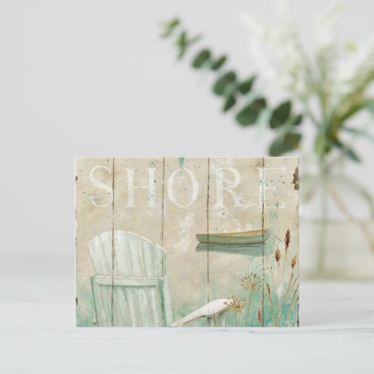 Friedliche Küste Postkarte (Stehend Vorderseite)