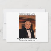 Friedliche Lake Scene - Beileid Dankeschön Karte (Rückseite)