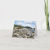 Friedliche Landschaft am Ozean - Sympathiekarte