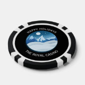 Friedliche Landschaft mit Frost Custom Pokerchips (Einzeln)