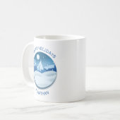 Friedliche Landschaft mit Raureif auf Maß Kaffeetasse (Vorderseite Links)