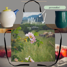 Friedliche Landschaft mit wilden Rose