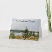 Friedliche Landschaft Sende Gedanken Kunst-Karte Karte (Vorderseite)