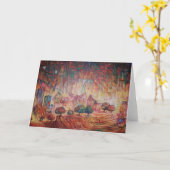 Friedliche Landschaftsgrüßkarte Karte (Gelbe Blume)