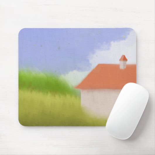 Friedliche Landschaftsmalerei im Landstil Mousepad (Mit Mouse)