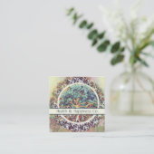 Friedliche Lebensversicherungskarte Quadratische Visitenkarte (Stehend Vorderseite)