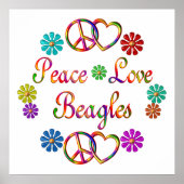FRIEDLICHE LIEBE BEAGLES POSTER (Vorne)