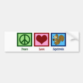 Friedliche Liebe Eichhörnchen Autoaufkleber (Vorne)