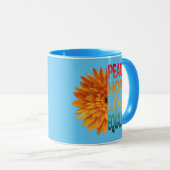 FRIEDLICHE LIEBE HOFFT GLEICHHEIT TASSE (VorderseiteRechts)