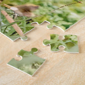 Friedliche lila Blauglockenwaldblüte Puzzle (Seite)