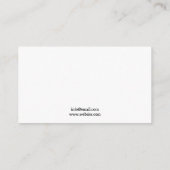 Friedliche Lila Lavendelmassage Visitenkarte (Rückseite)