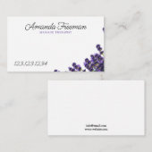 Friedliche Lila Lavendelmassage Visitenkarte (Vorne/Hinten)