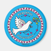 Friedliche Lösungen 1_Round Magnet 2,25" (Vorne)