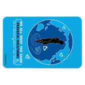 Friedliche Lösungen_Flexible Magnet 4 Zoll x 6 Zol (Horizontal)