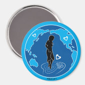 Friedliche Lösungen_Runder Magnet 3" (Vorderseite/Rückseite)