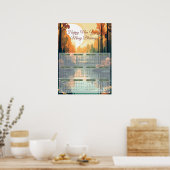 friedliche Lücke 2024 Poster (Küche)