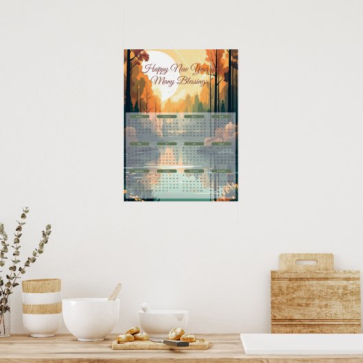 friedliche Lücke 2024 Poster (Küche)