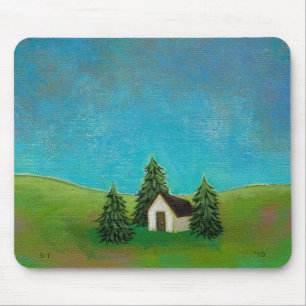 Friedliche Malerei der Pionierhauskunst Mousepad