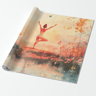 Friedliche Meditation bei Sonnenaufgang (7) Geschenkpapier