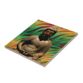 Friedliche Meditation von Buddha Prints Fliese (Seite)