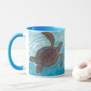 Friedliche Meeresschildkröten-Tasse Tasse