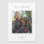 Friedliche Moments Holiday Fotokarte Magneteinladung (Vorderseite)