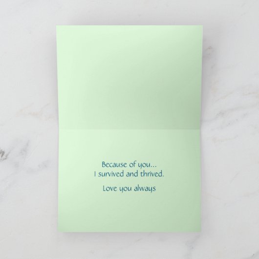 Friedliche Muttertagskarte Karte (Innenseite)