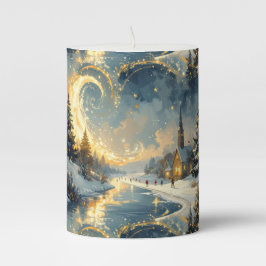 Friedliche Nacht an der Eisrosa Kirche Stumpenkerze