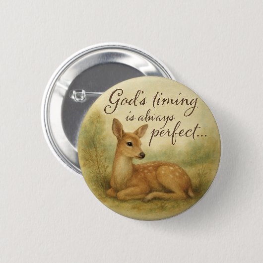 Friedliche Natur Button-Design... Button (Vorne & Hinten)