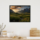 Friedliche Naturlandschaftsszene Poster (Küche)