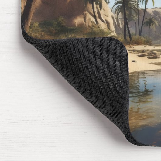 Friedliche Oase Mousepad (Ecke)